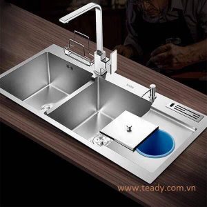 Combo chẬu korea & vÒi vuÔng cao cẤp – lk 02